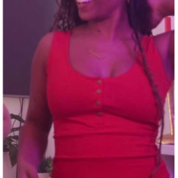 Manners LDN Trita Dress, Pomegranate, L - Picture 3 of 3